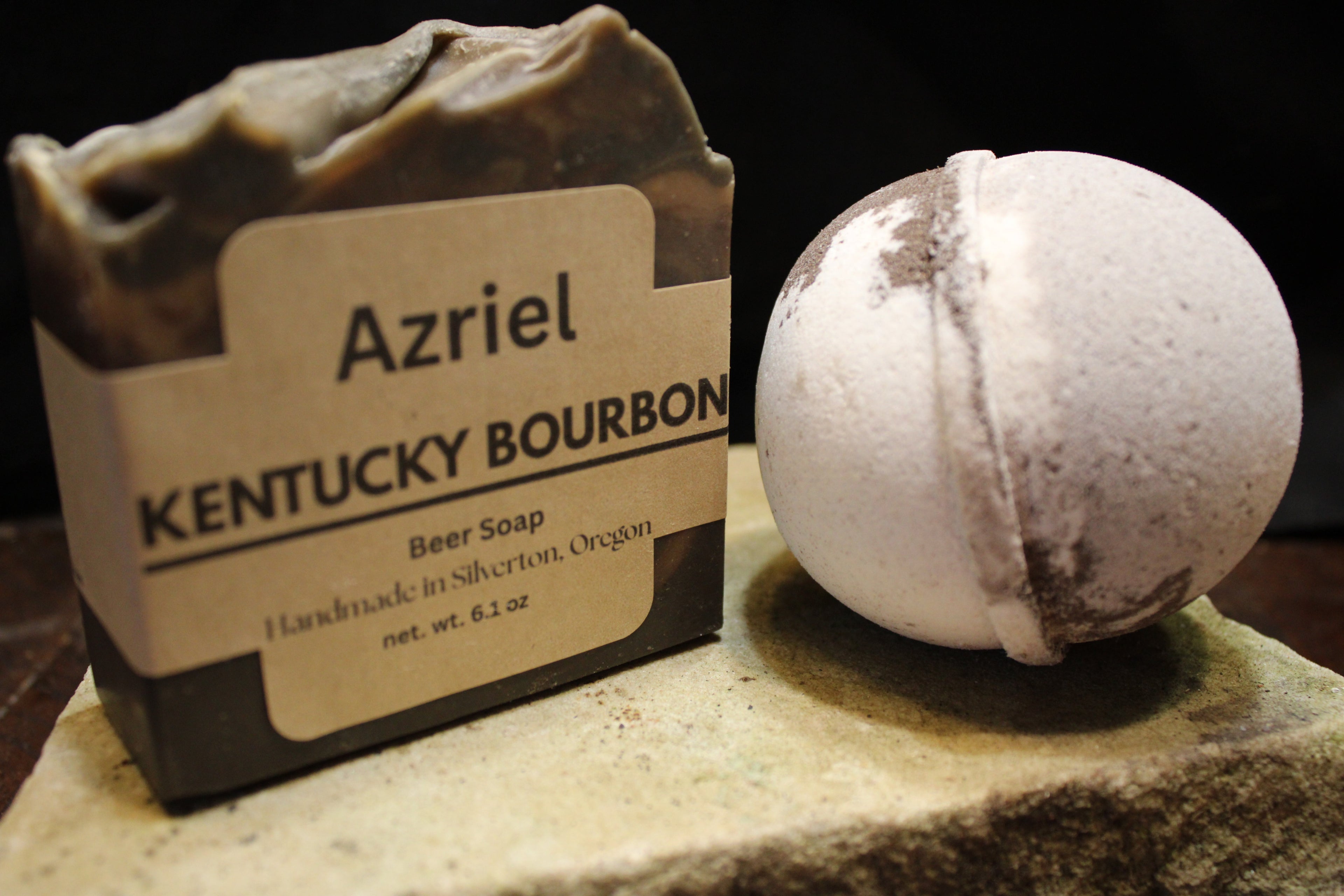 Kentucky bourbon and bath bomb duo