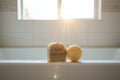 Orange sunrise handcrafted soap and bath bomb duo