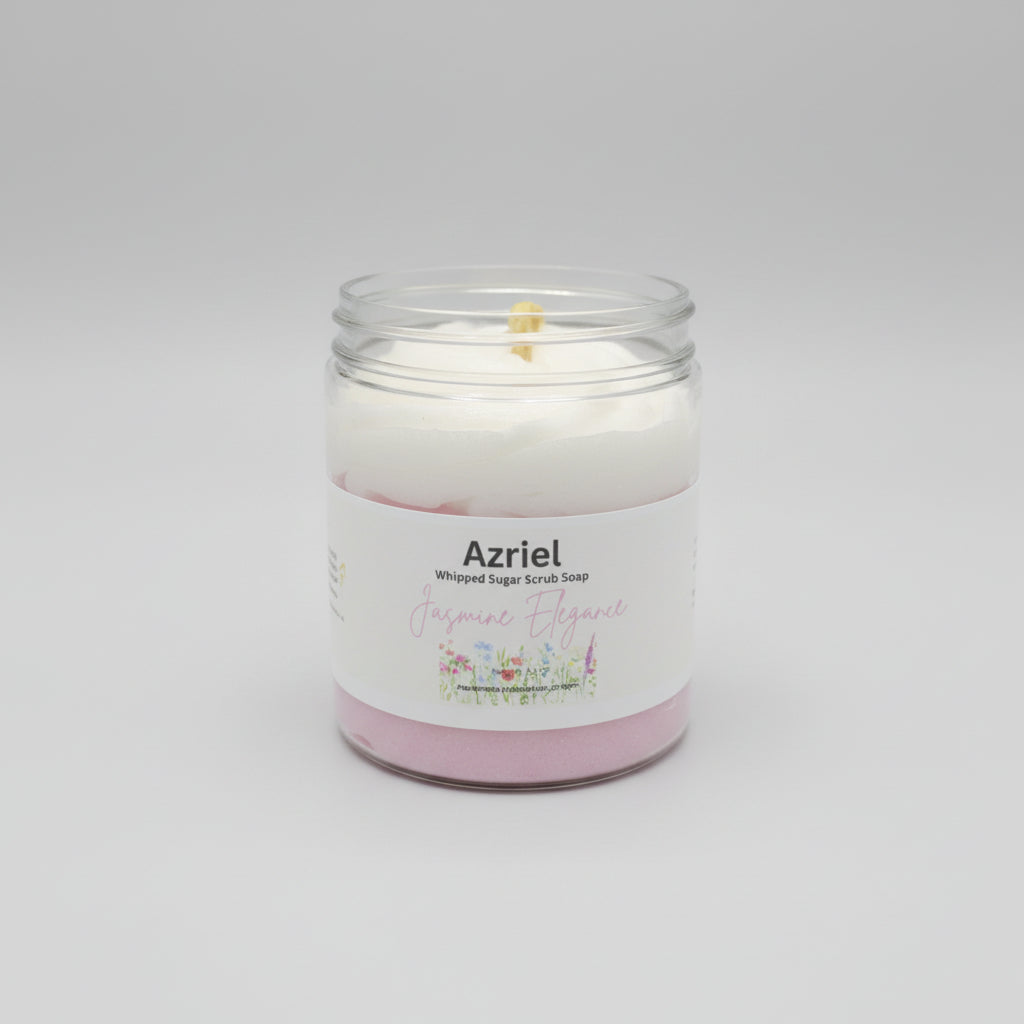 Azriel floral collection Jasmine elegance whipped sugar scrub