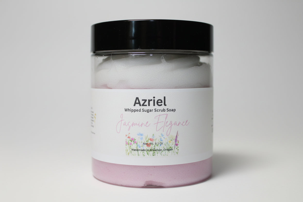 Azriel floral collection Jasmine elegance whipped sugar scrub