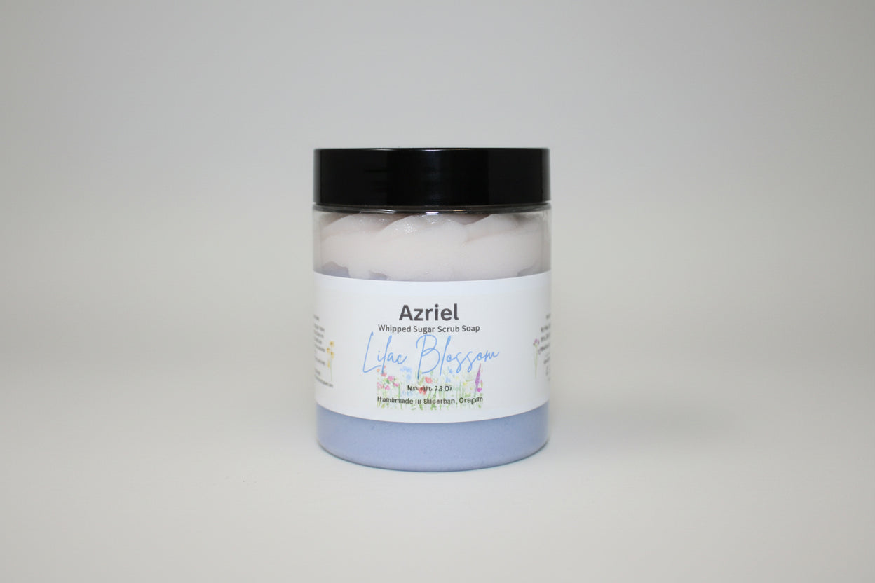 Azriel floral collection Lilac blossom whipped sugar scrub