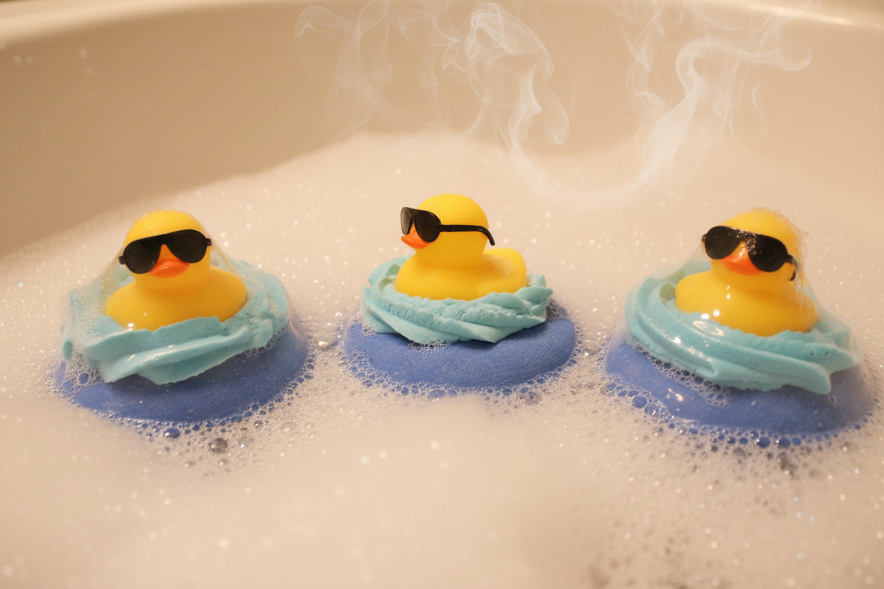 bubble duck bath bomb