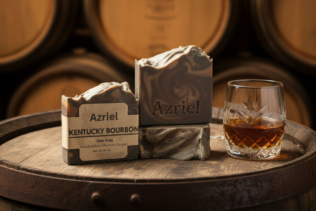 Kentucky bourbon handcrafted beer soap