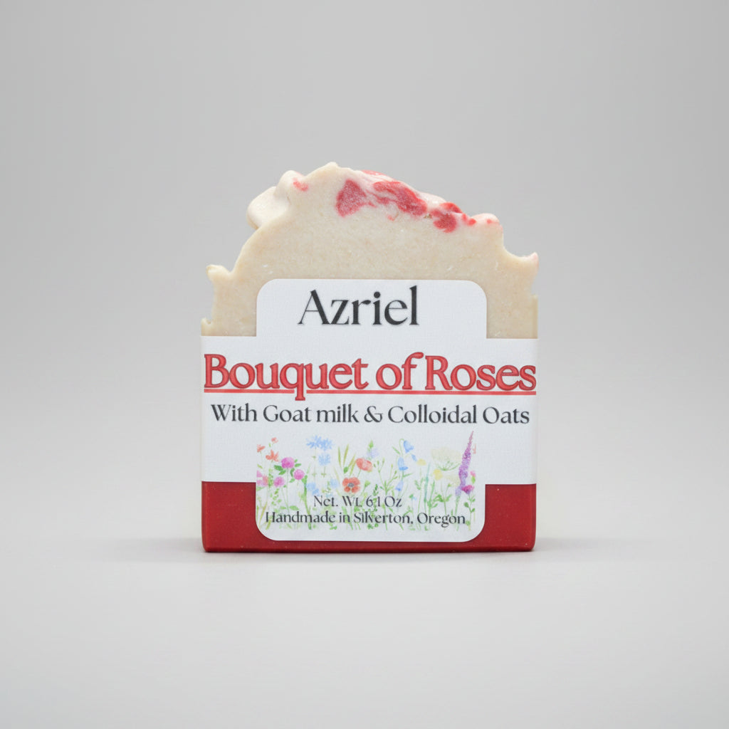Azriel floral collection bouquet of roses handcrafted soap