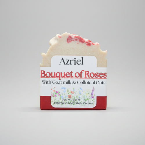 Azriel floral collection bouquet of roses handcrafted soap