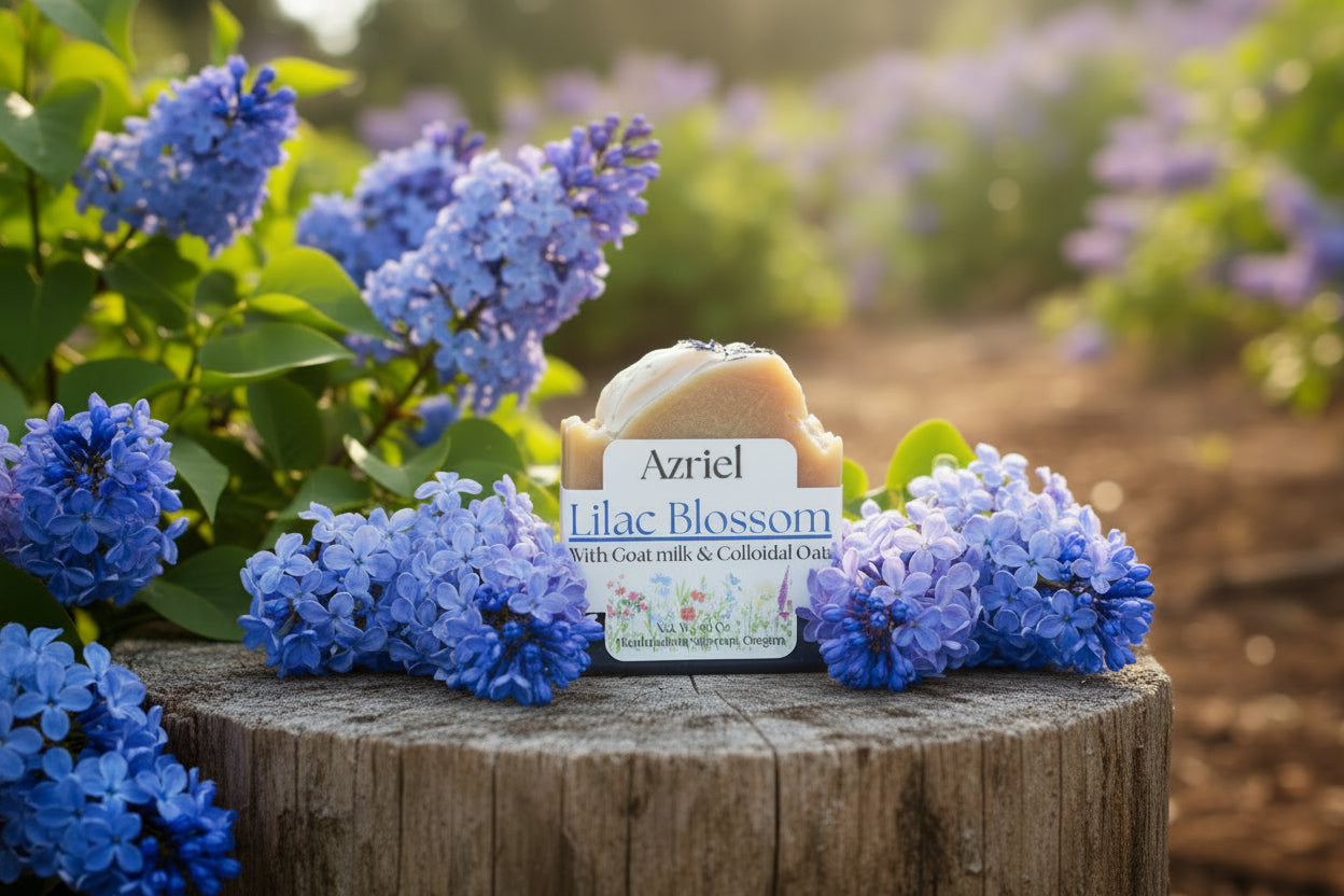 Azriel floral collection Lilac Blossom handcrafted soap