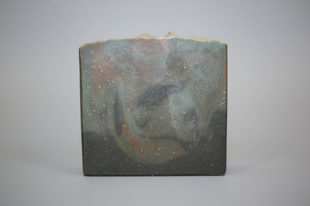 Rustic woods and rum handcrafted beer soap