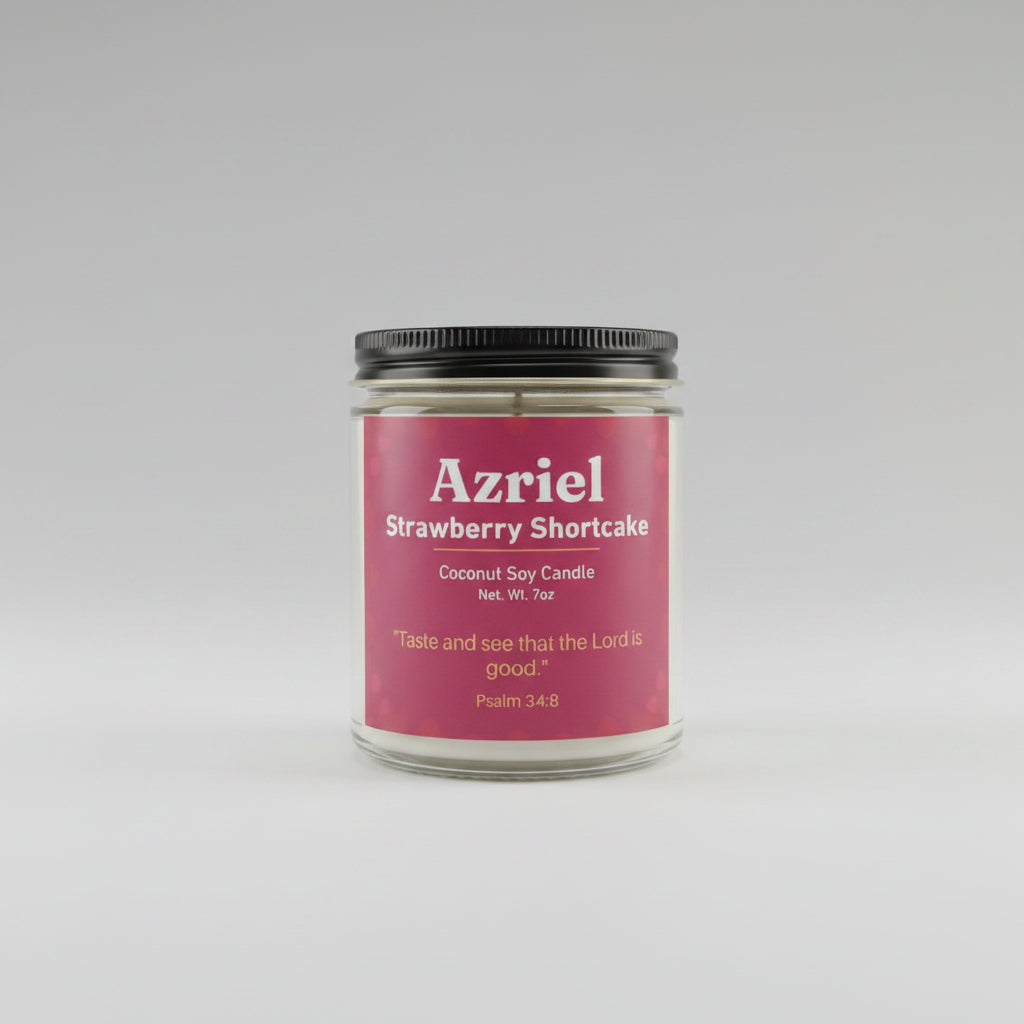 Azriel Strawberry Shortcake Candle